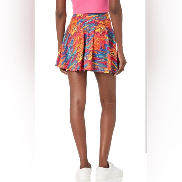 NWOT Women’s Orange Tie Dye Lycra Athletic Skirt Size Large - Picture 2 of 8